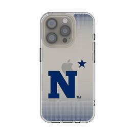 Keyscaper - NCAA - Navy Midshipmen Linen Logo iPhone Clear Case - 15 - Multicolor