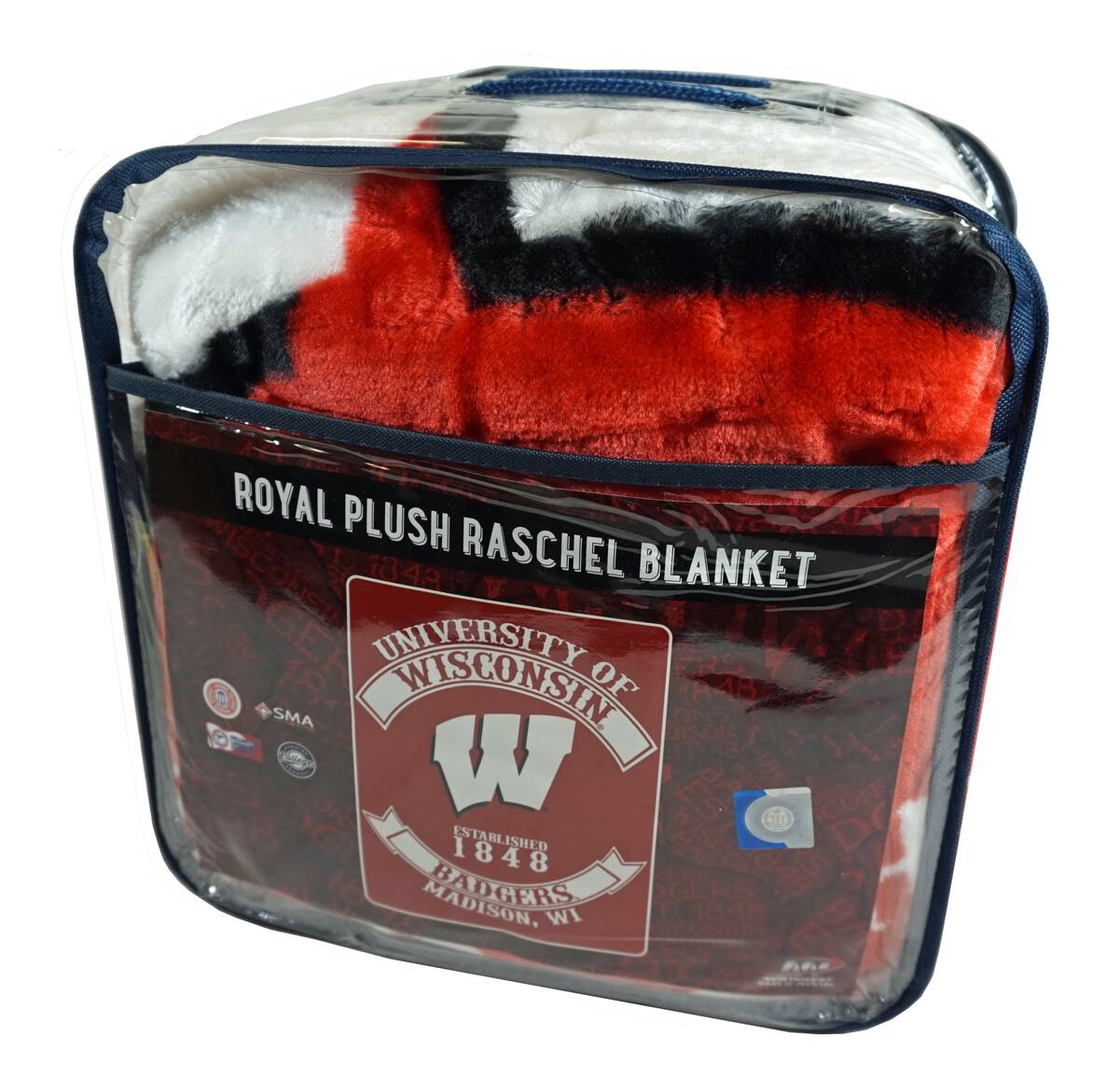 ROYAL PLUSH RASCHEL BLANKET

UNIVERSITY OF WISCONSIN
ESTABLISHED 1848
BADGERS
MADISON, WI

SMA
NCAA