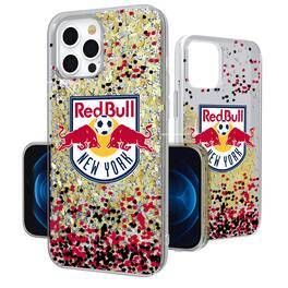 Keyscaper - MLS - New York Red Bulls iPhone Confetti Glitter Design Case - 14 - Multicolor
