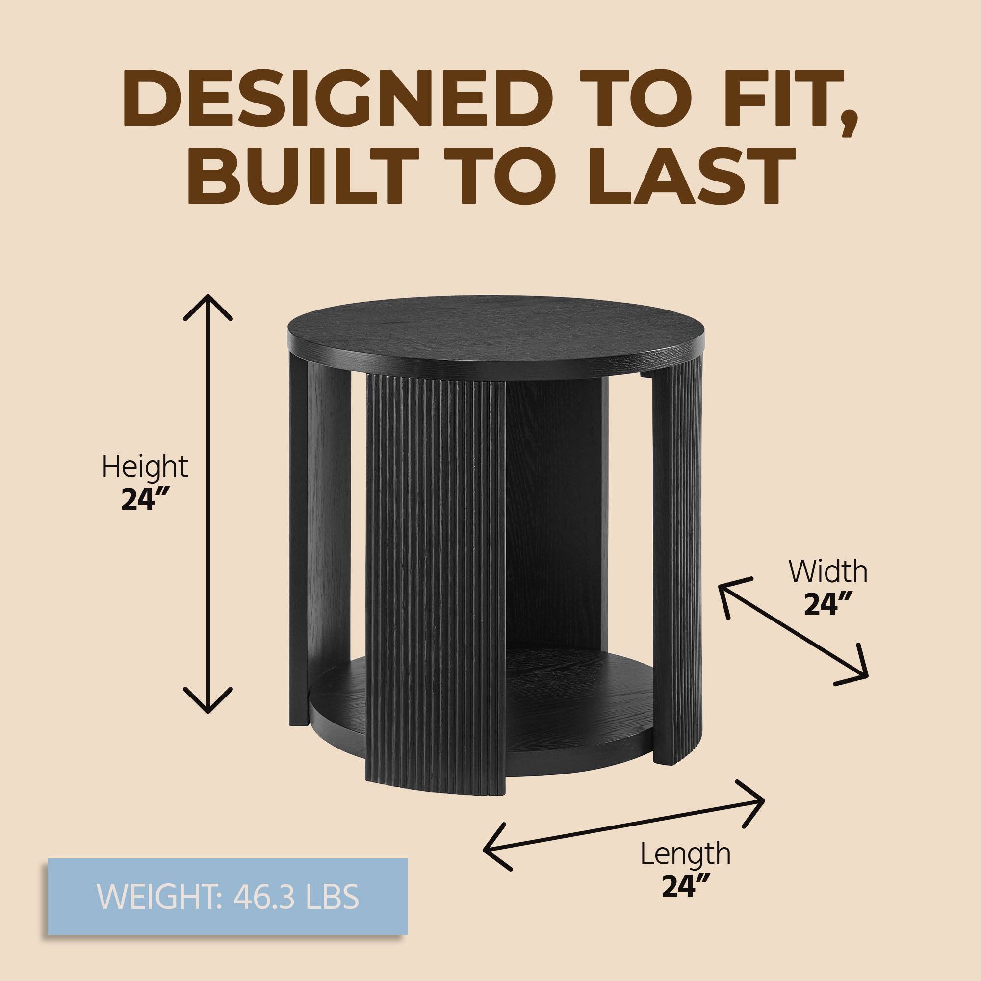 DESIGNED TO FIT, BUILT TO LAST

Height 24"
Width 24"
WEIGHT: 46.3 LBS
Length 24"