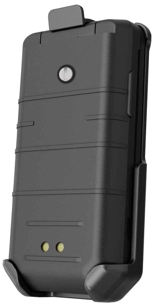 Alt View 5. Nakedcellphone - Holster Case for CAT S22 Flip Phone - Ratchet Belt Clip Holder - Black.