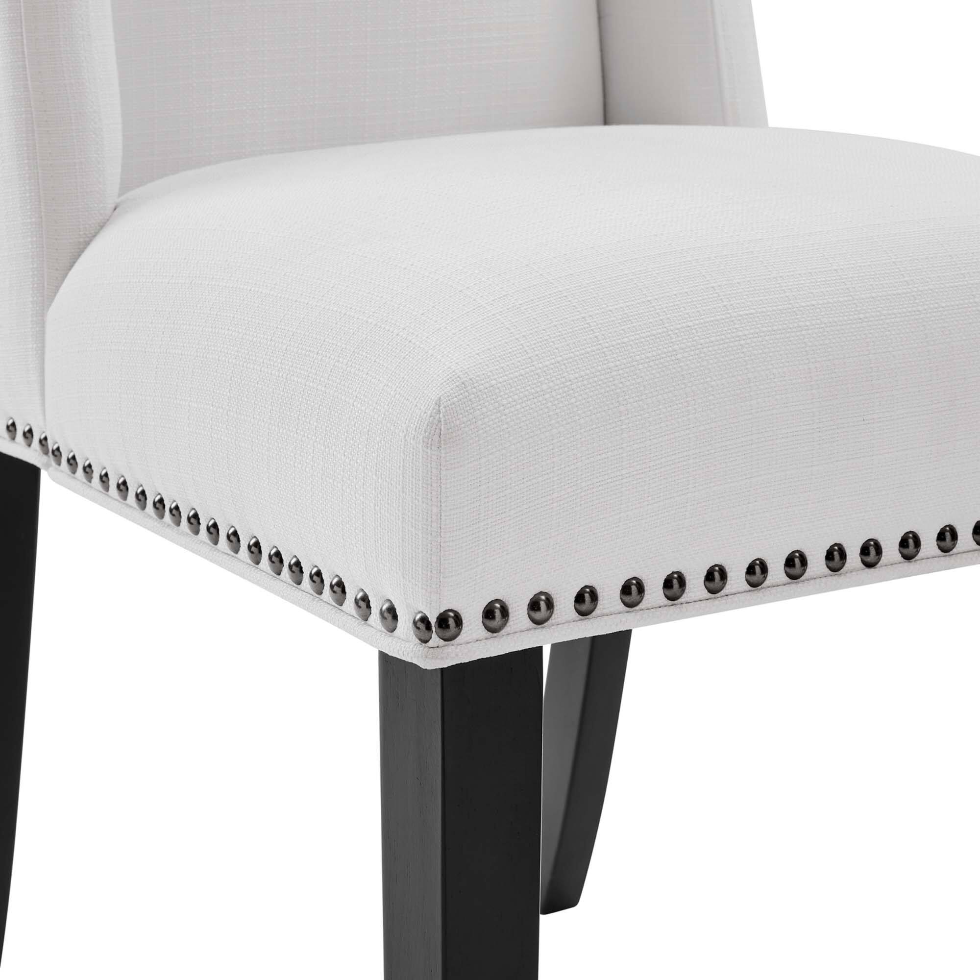 Angle. Modway - Baron Fabric Dining Chair by Modway - White.