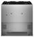 Back. KitchenAid - 36 in. Wide 6 burner Commercial-Style 5.1 cu. ft. Freestanding Dual Fuel Range with No Preheat Air Fry Mode - Stainless Steel.