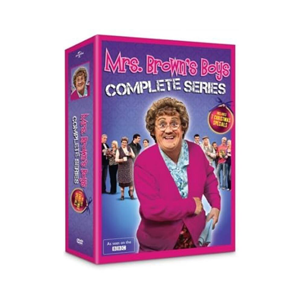 Front. Mrs. Brown's Boys - Complete Series DVD.