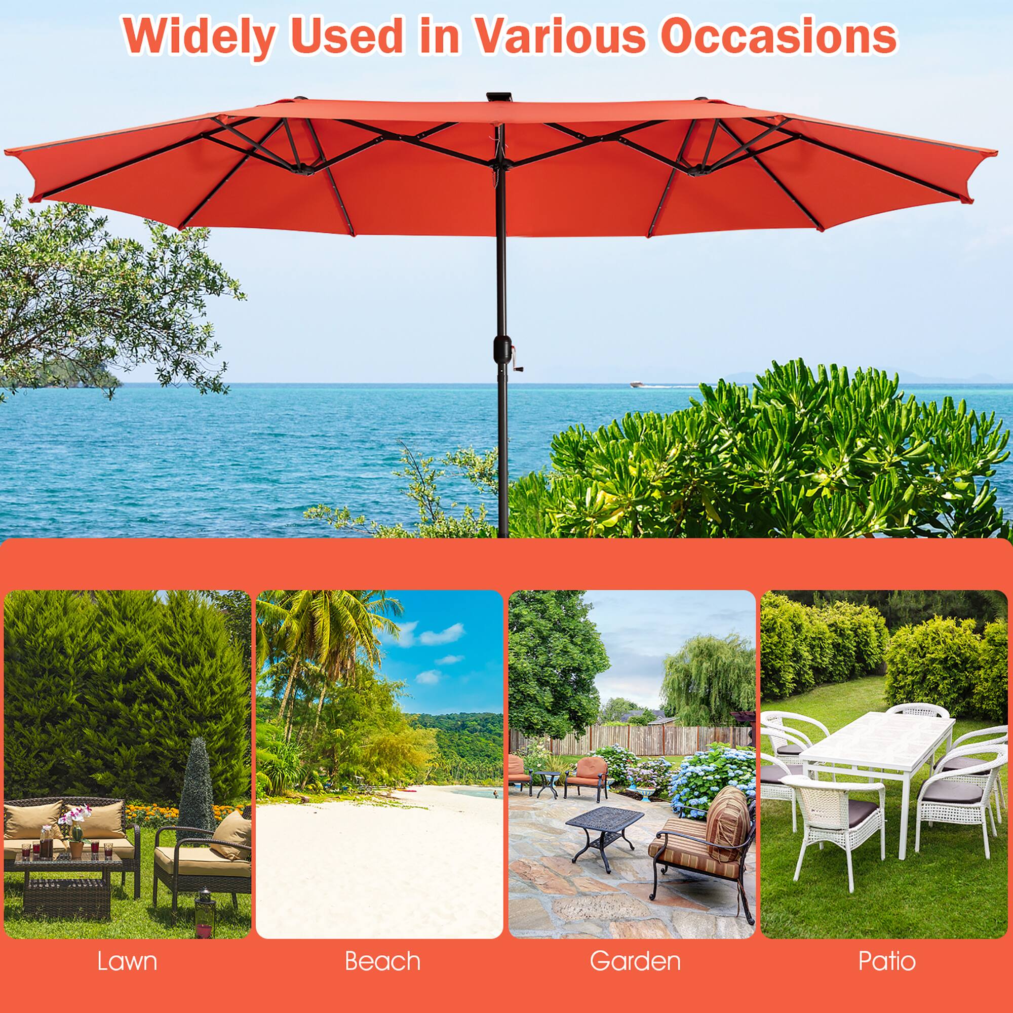 Widely Used in Various Occasions
Lawn
Beach
Garden
Patio