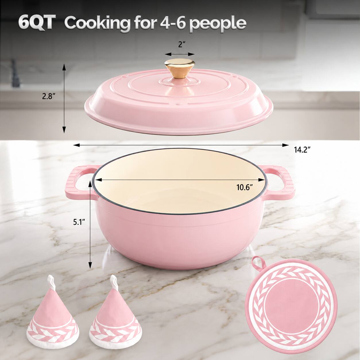 6QT Cooking for 4-6 people

2.8"
14.2"
10.6"
5.1"