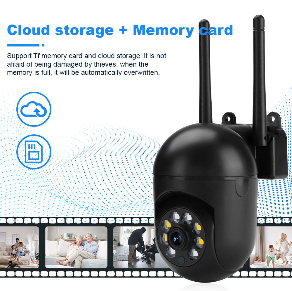 Cloud storage + Memory card

Support Tf memory card and cloud storage. It is not afraid of being damaged by thieves. When the memory is full, it will be automatically overwritten.