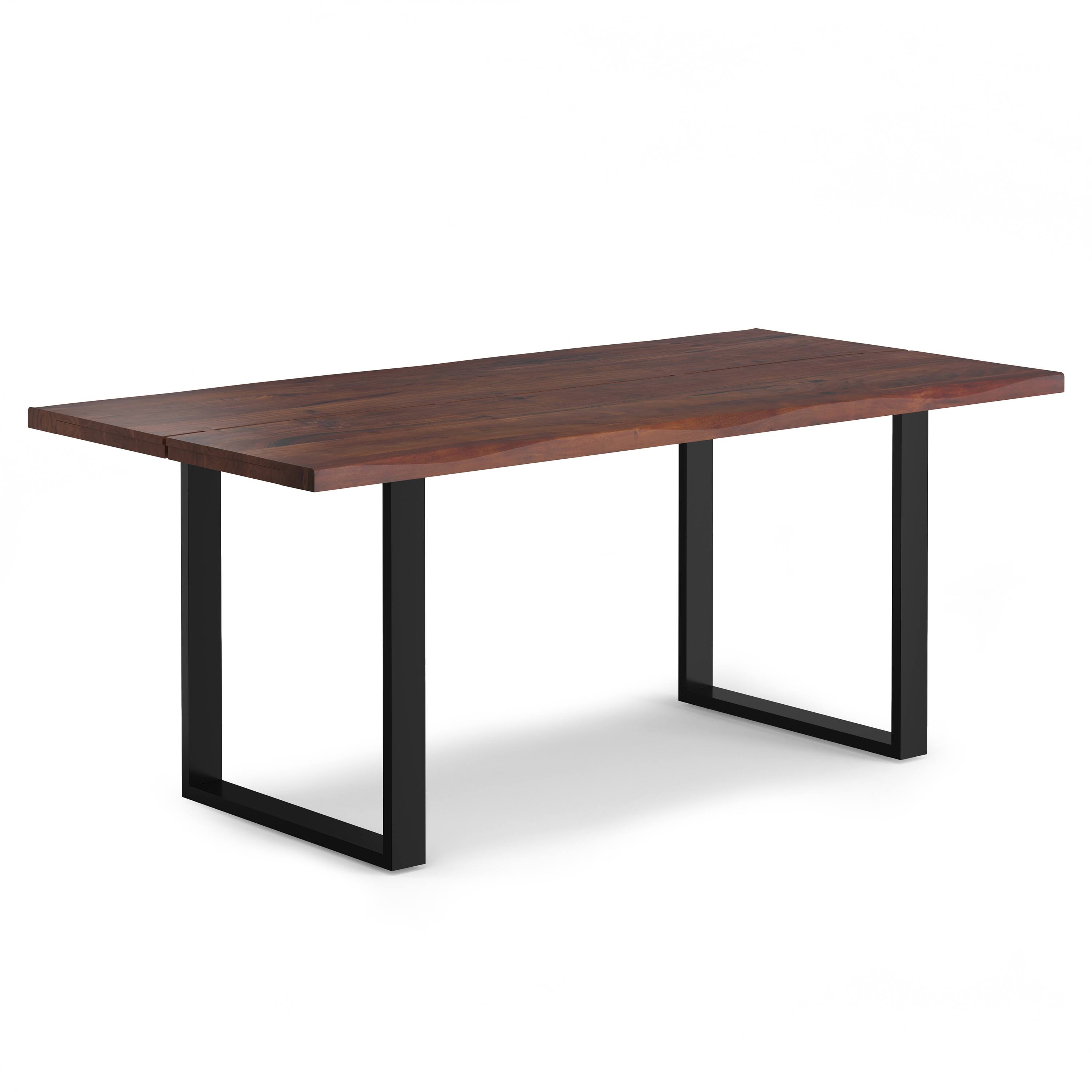 Simpli Home Fieldcrest 72 inch x 36 inch Rectangle Modern Industrial ...