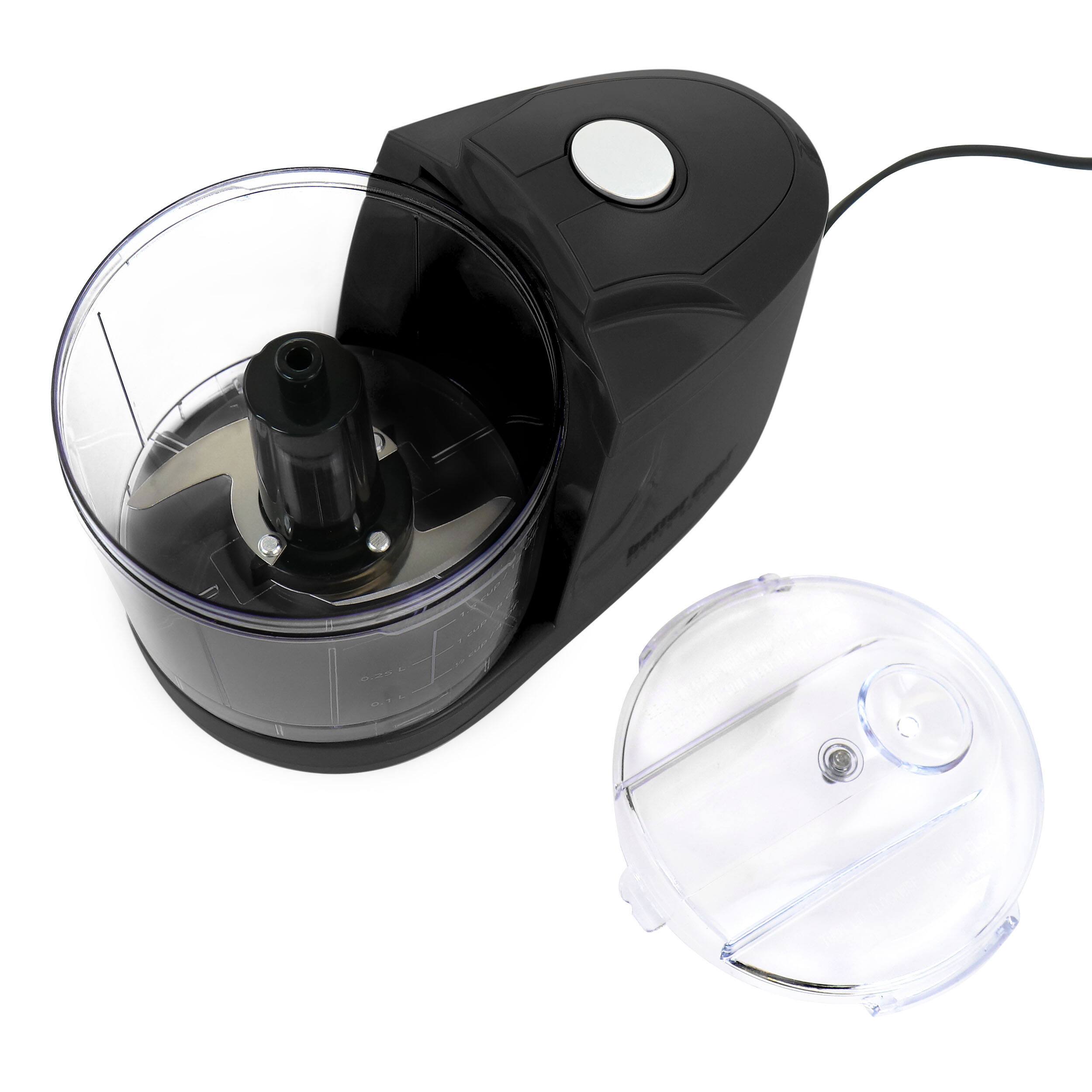Alt View 3. Better Chef - Better Chef 1.5 Cup Safety Lock Compact Chopper in Black - Black.