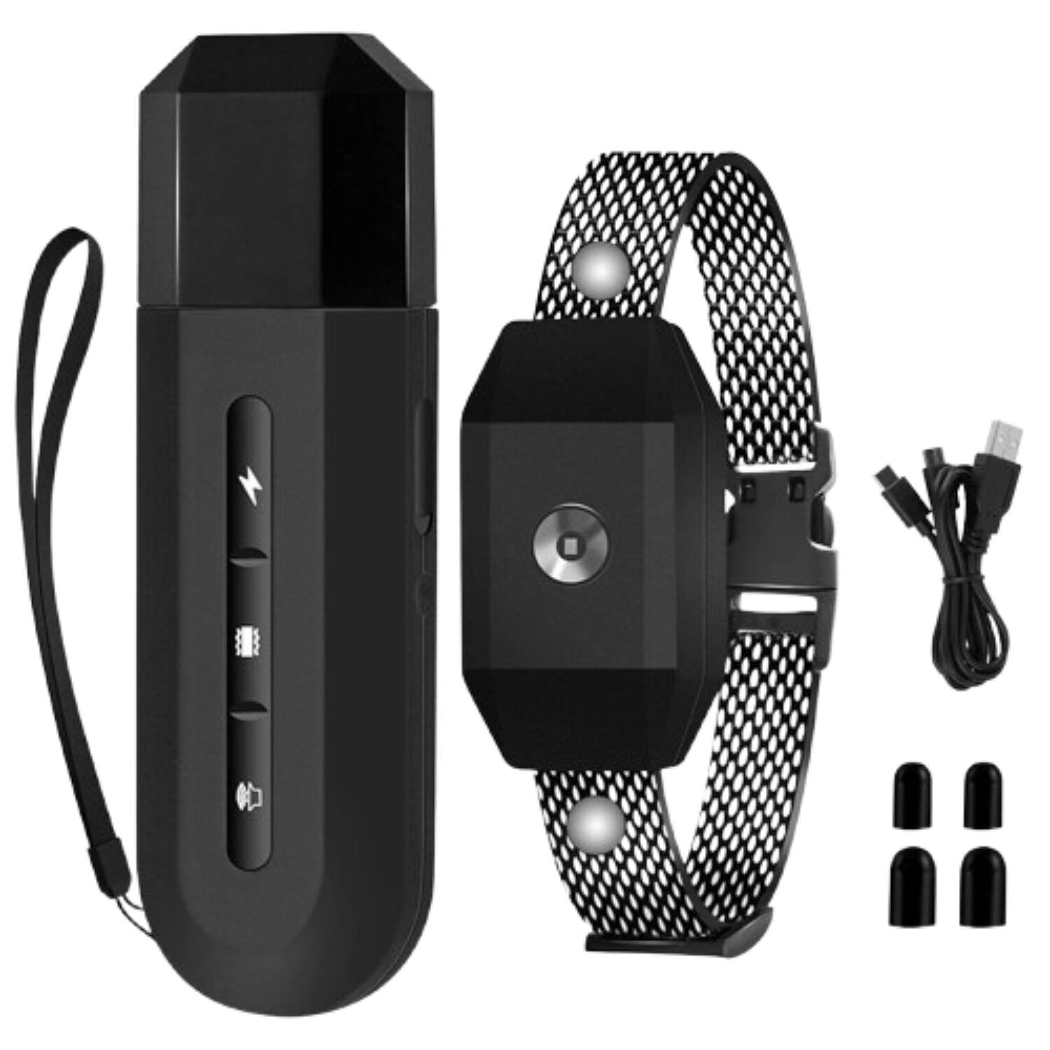 Home Collection - Rechargeable Remote Dog Training Collar with Shock Mode & Waterproof Receiver - Black