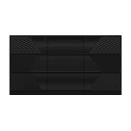 Famapy - Textured 9 Drawers Dresser: Geometric Design & Anti - Tip Safety - Black
