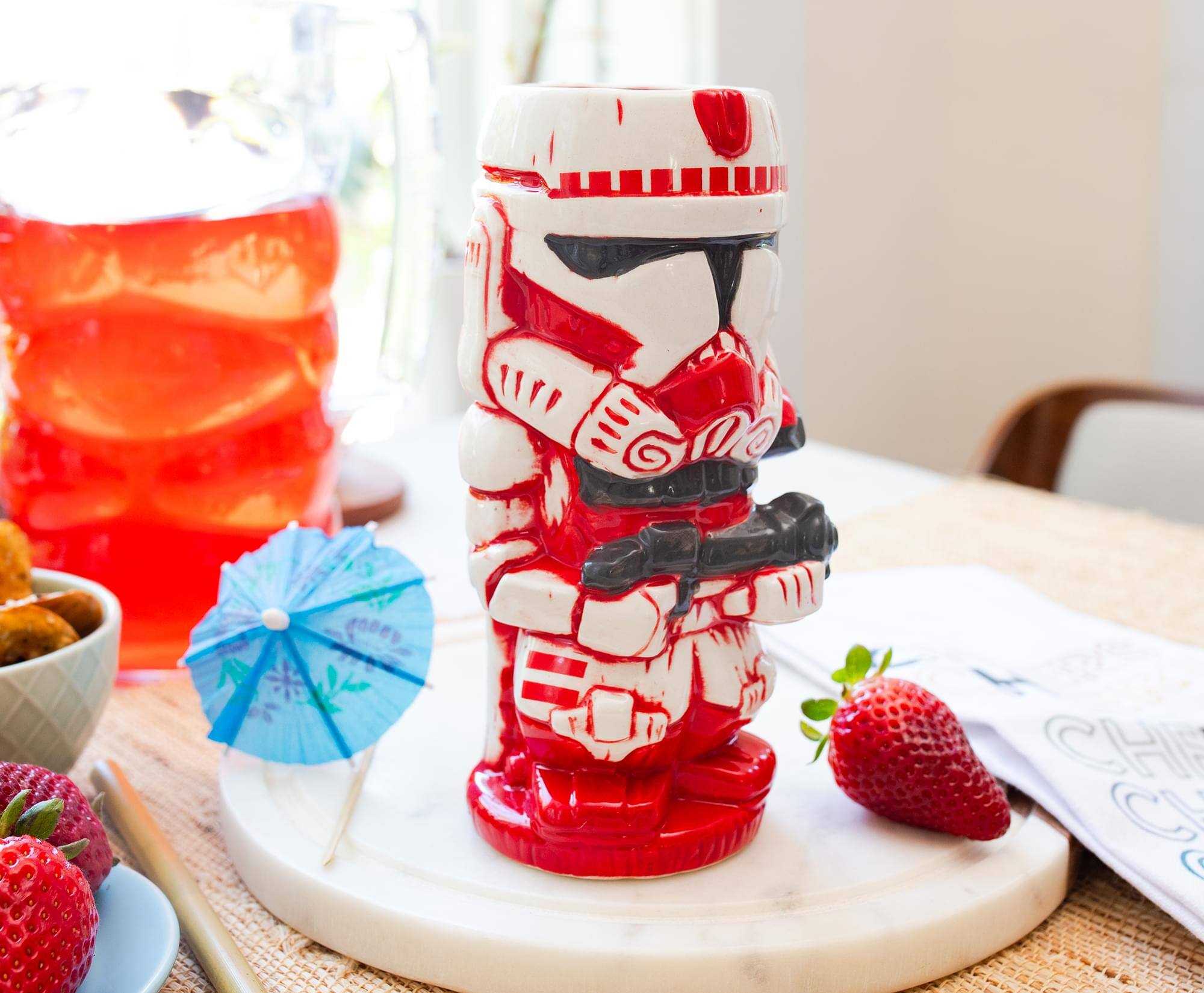 Alt View 2. Star Wars - Geeki Tikis Star Wars Shock Trooper Ceramic Mug | Holds 14 Ounces - Red.