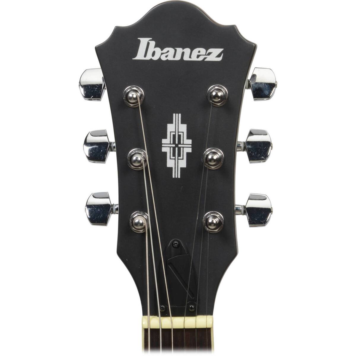 Alt View 9. Ibanez - Ibanez Artcore Series AS53 Hollow-Body Electric Guitar, Bound Rosewood Fretboard, Transparent Black Flat.