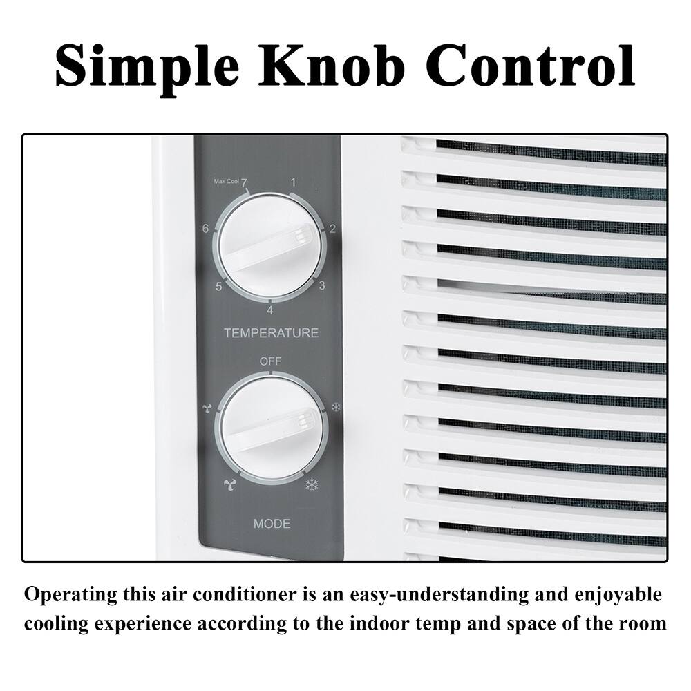Simple Knob Control

Max Cool 7 1 6 2 5 3 4

TEMPERATURE OFF MODE

Operating this air conditioner is an easy-understanding and enjoyable cooling experience according to the indoor temp and space of the room