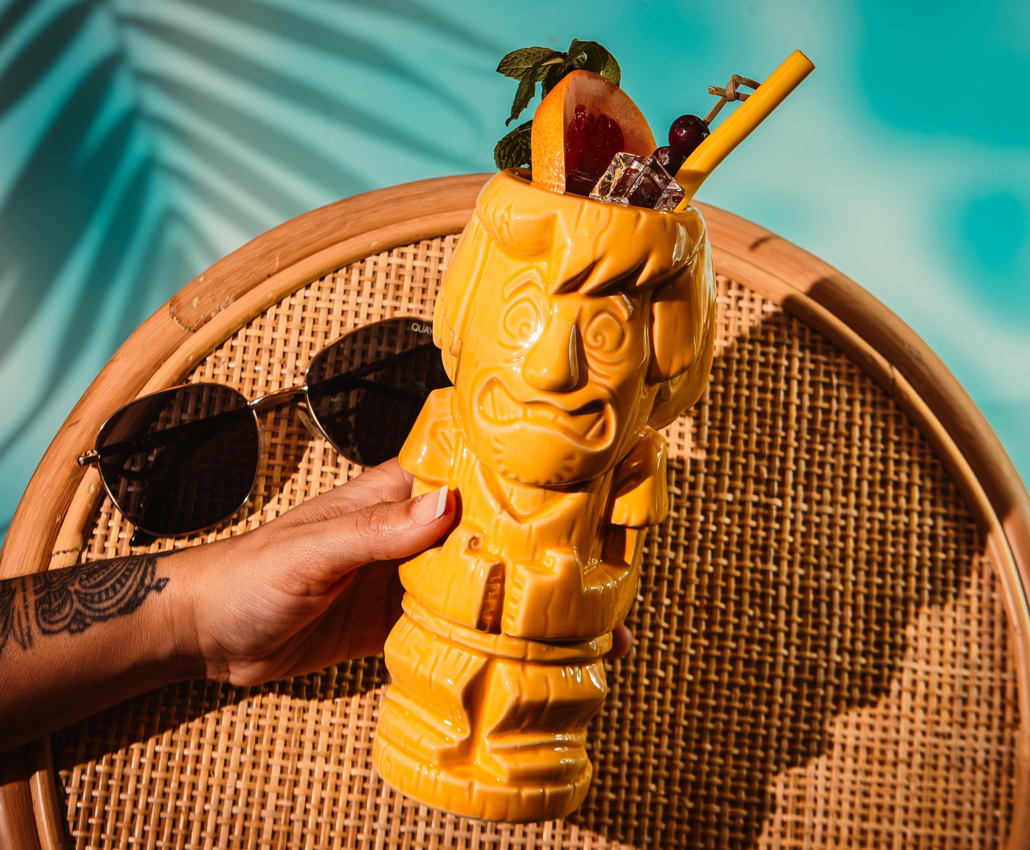 Alt View 10. ThinkGeek - Geeki Tikis Scooby-Doo Shaggy Ceramic Mug | Holds 20 Ounces - Yellow.