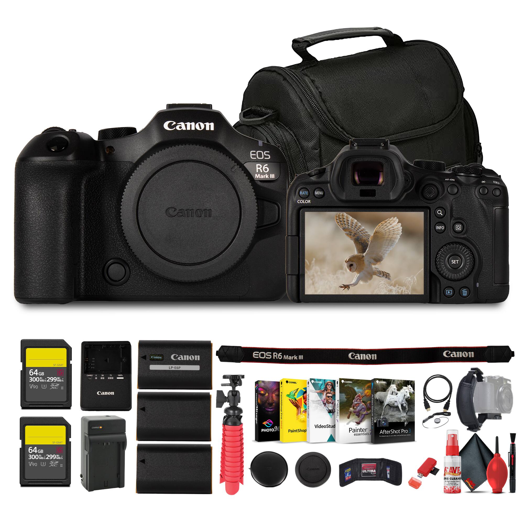 Canon EOS R6 Mark I  
Canon COLOR  
INFO  
1 SET  
3 - 64G  
GE  
300%:299  
Voo  
2 A  
= Canon  
Canon PO  
EOS R6 Mark 1  
Canon 1  
VideoStul  
PaintShop Painter  
AfterShot Pro  
64G  
300  
300%2995  
299  
SAVE