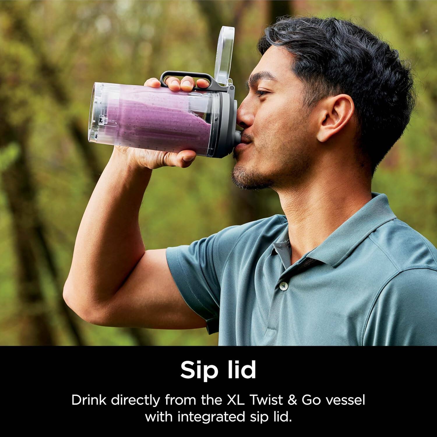 Sip lid

Drink directly from the XL Twist & Go vessel with integrated sip lid.