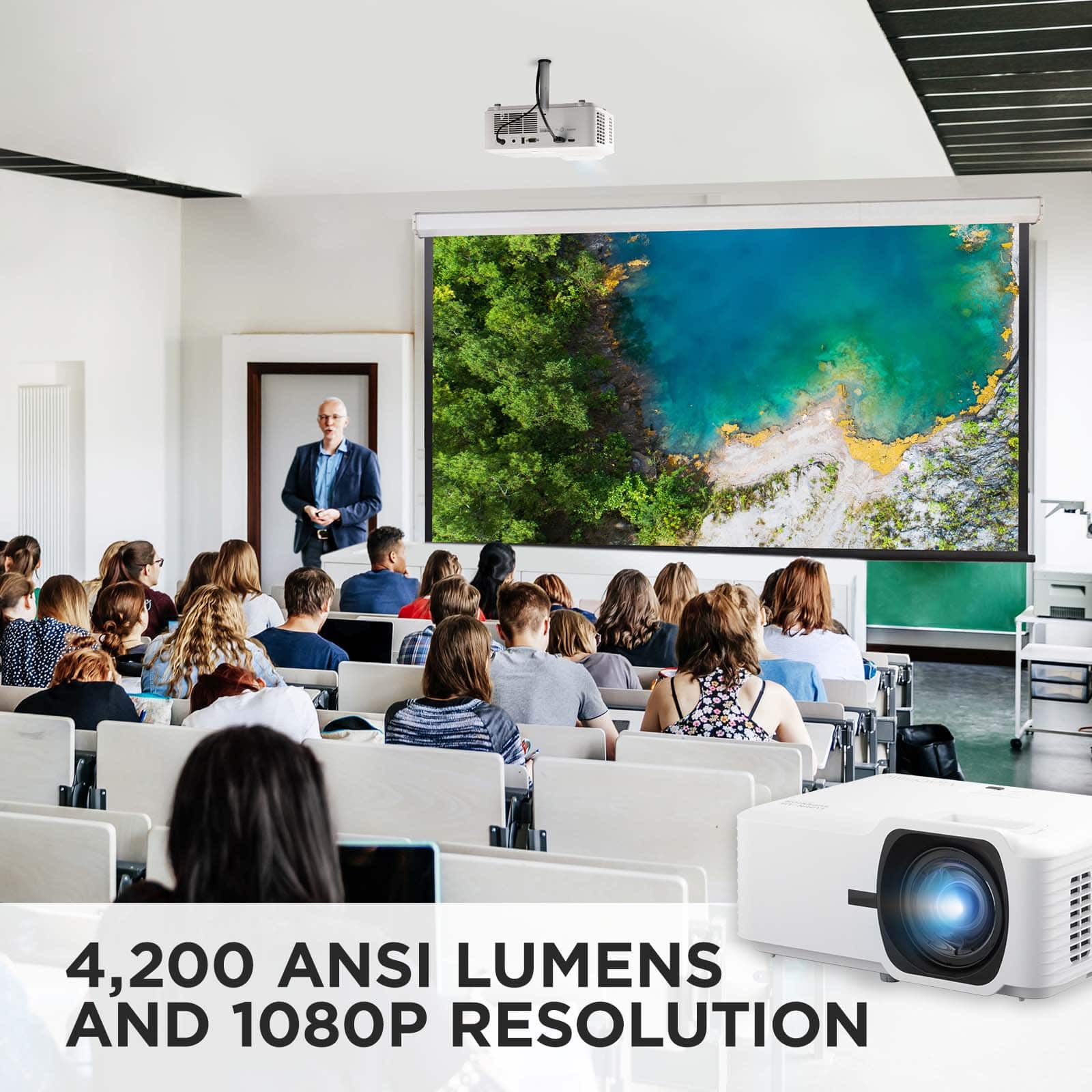 4,200 ANSI LUMENS AND 1080P RESOLUTION