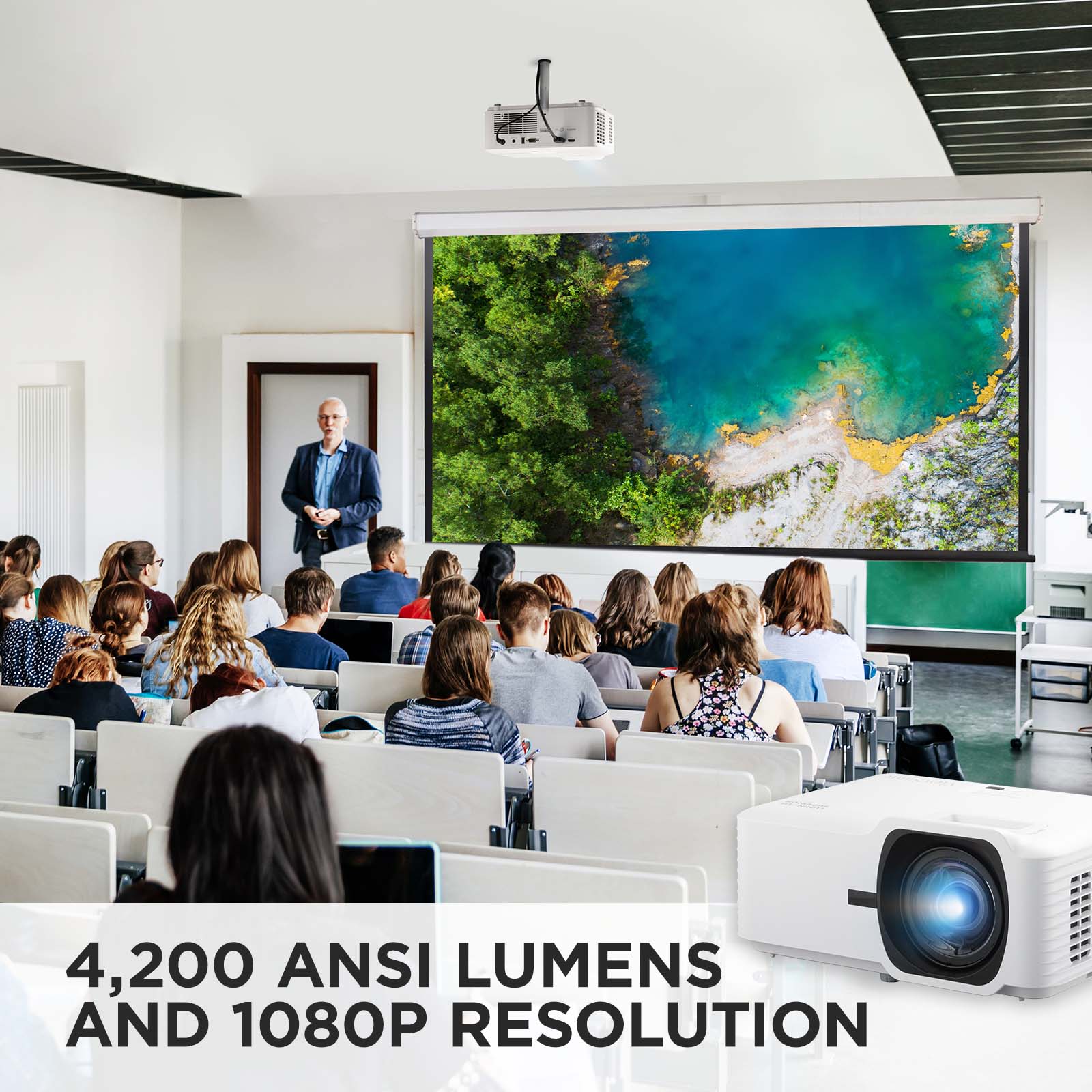 4,200 ANSI LUMENS AND 1080P RESOLUTION