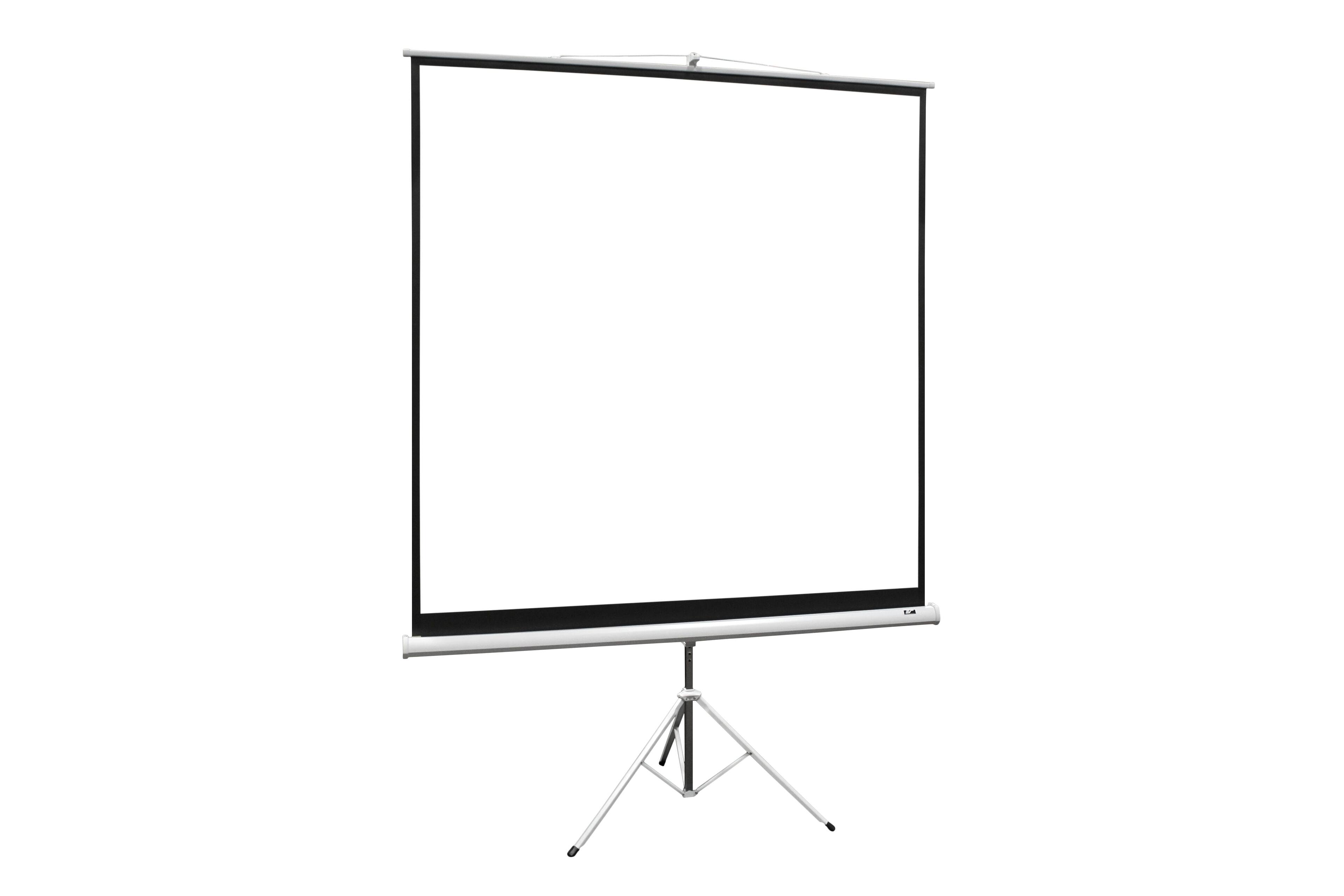 Alt View 2. Elite Screens - Tripod Portable, 119" Diagonal, Pull-Up Matte White Front Projection Screen, 84" x 84", Carry Bag, T119NWS1 - White.