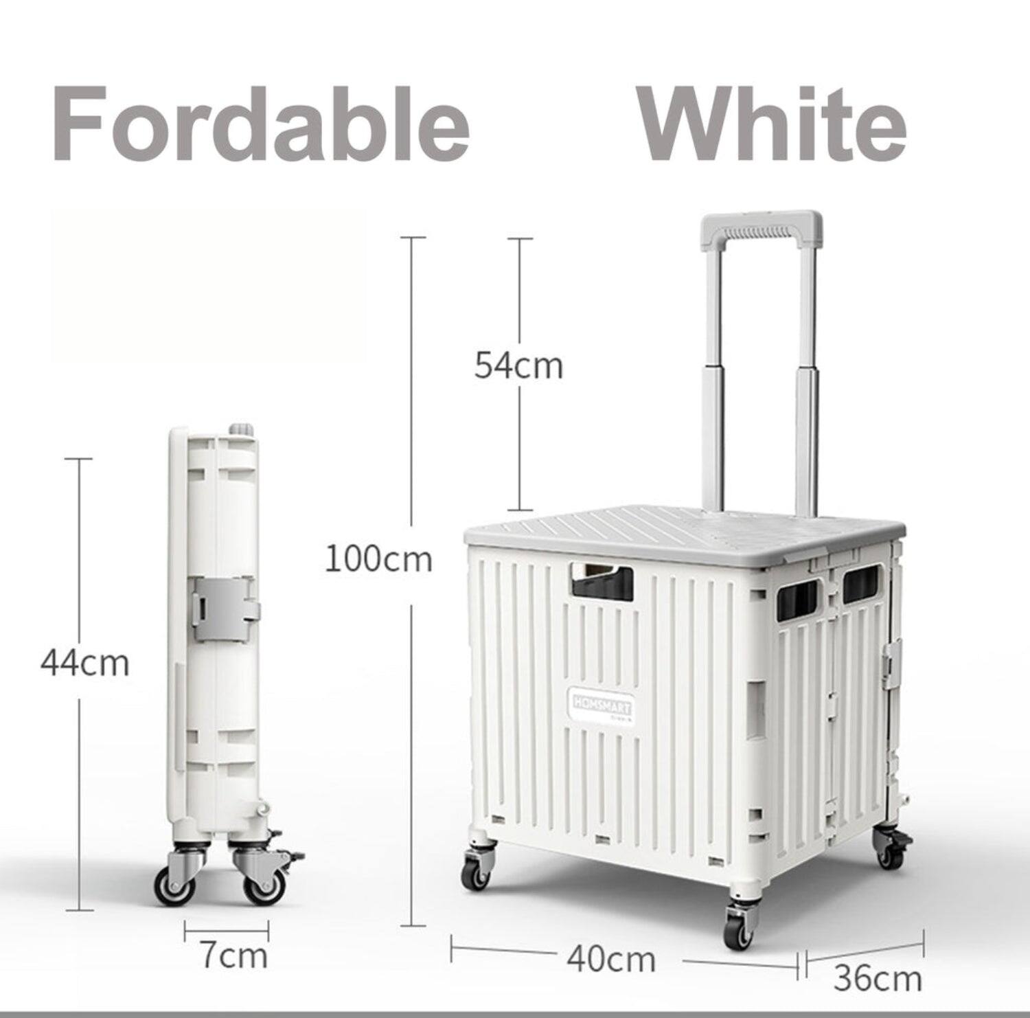 Fordable White  
54cm  
100cm  
44cm  
7cm  
40cm  
36cm