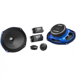 AudioControl - PNW Series 6" x 9” High-Fidelity Component Speakers (Pair) - Black/Blue