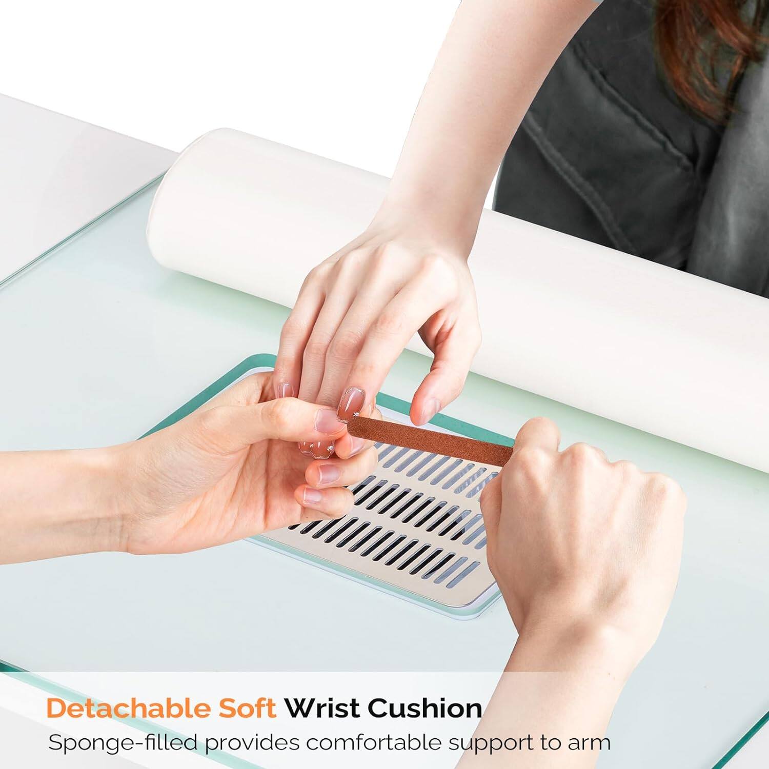 Detachable Soft Wrist Cushion  
Sponge-filled provides comfortable support to arm