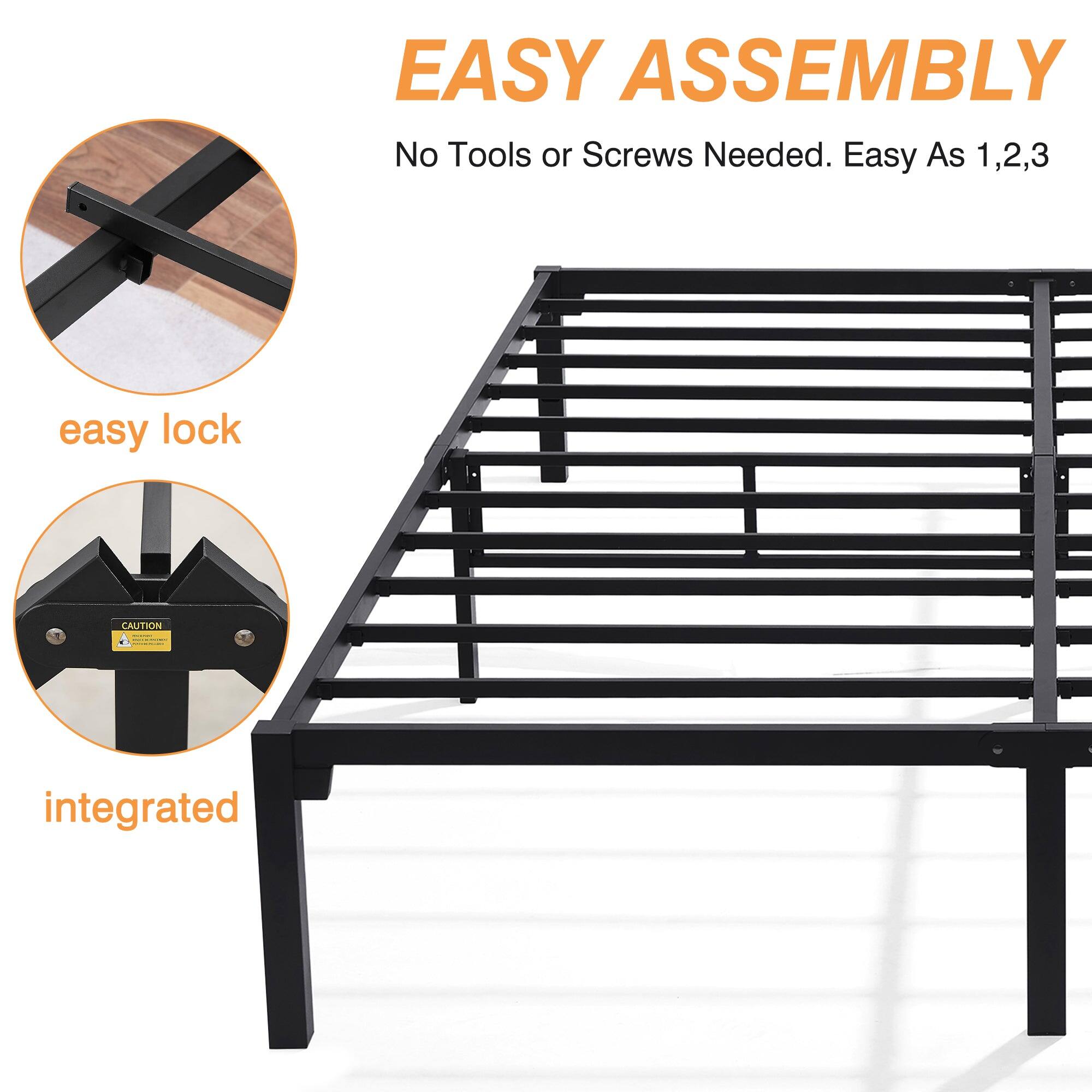 EASY ASSEMBLY  
No Tools or Screws Needed. Easy As 1,2,3  

easy lock  
integrated