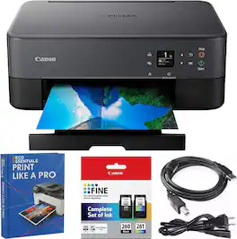 Canon - PIXMA TS6420A All-in-One Wireless Printer Print, Copy, Scan Home Office Bundle