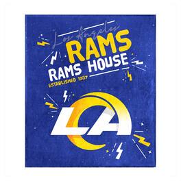 Logo Brands - Los Angeles Rams 60" x 70" Plush Throw Blanket - Multicolor