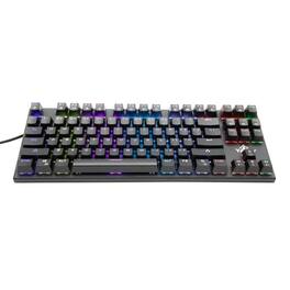 YEYIAN - Spark Series 2000 Blue Switch Wired Gaming Keyboard with RGB Lighting - Model: YAT1804-EN - Black