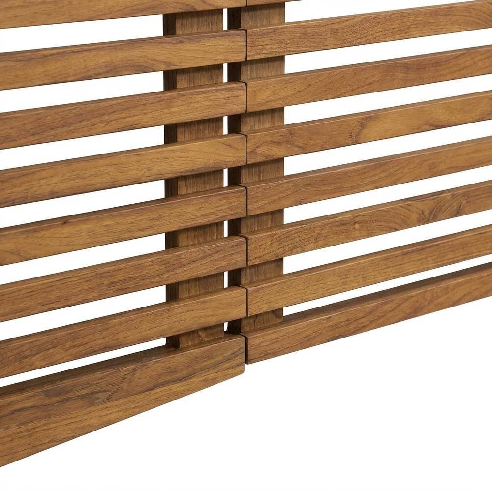 Alt View 1. FurniFact - Wall Mount Queen Headboard Set with 3 Pieces and Modern Minimalist Design - Brown.