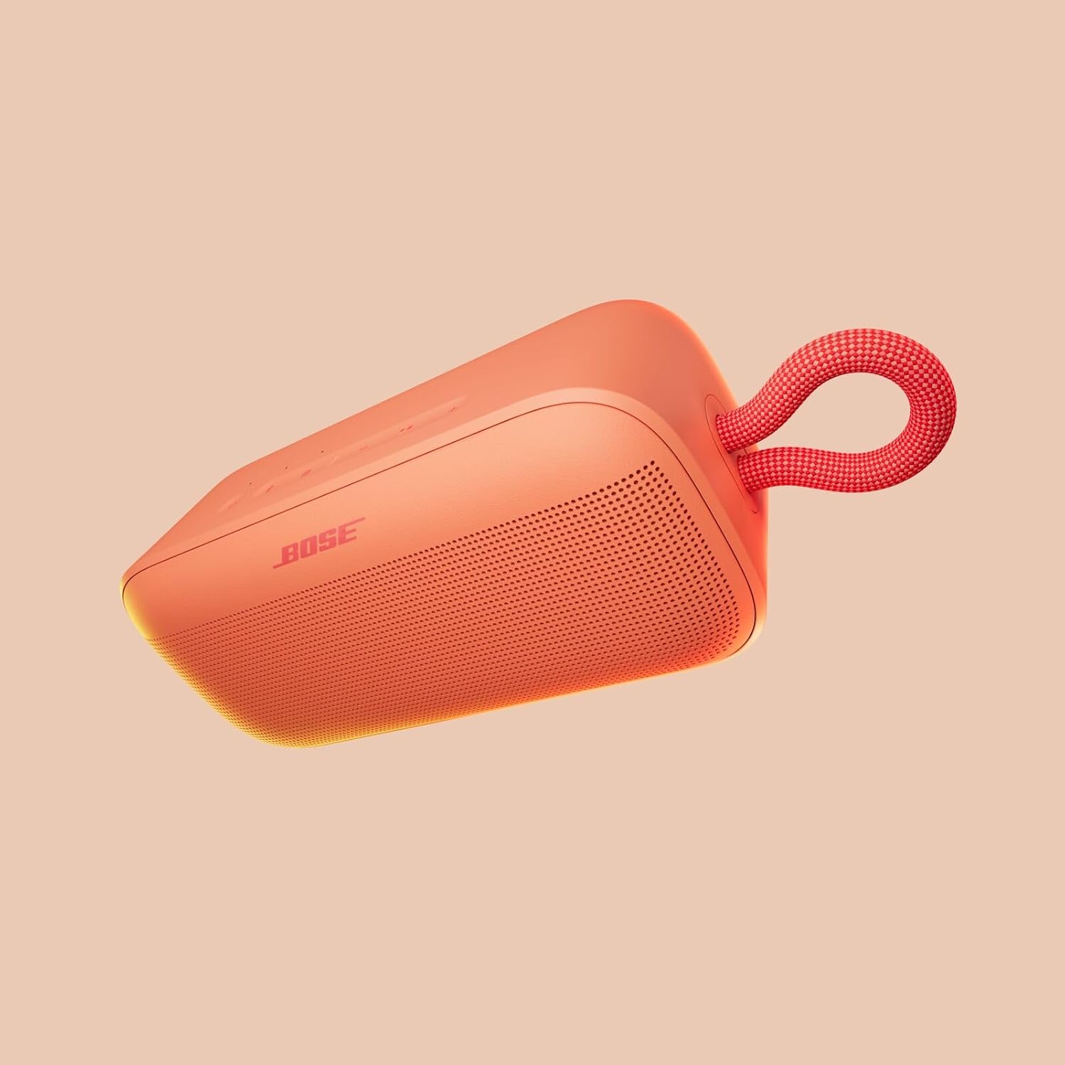 Alt View 2. Bose - Bose SoundLink Plus Portable Bluetooth Speaker Bundle with Fast Charger, Wireless (Sunset Peach) - Sunset Peach.