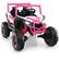 Front. Gymax - Gymax 24V Kids Ride on UTV w/ 4 x 100W Powerful Engine Remote Control High/Low Speed Pink - Pink, Black.