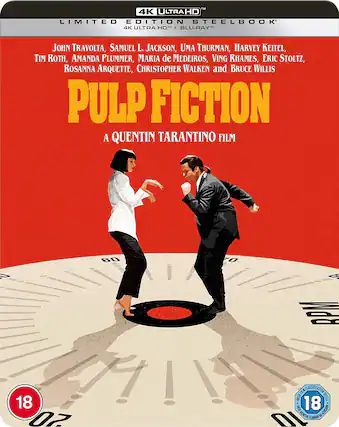 Front. Pulp Fiction (Steelbook) - 4K Blu-Ray.