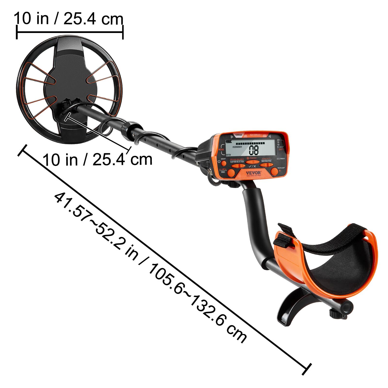 10 in / 25.4 cm

10 in / 25.4 cm

41.57~52.2 in / 105.6~132.6 cm