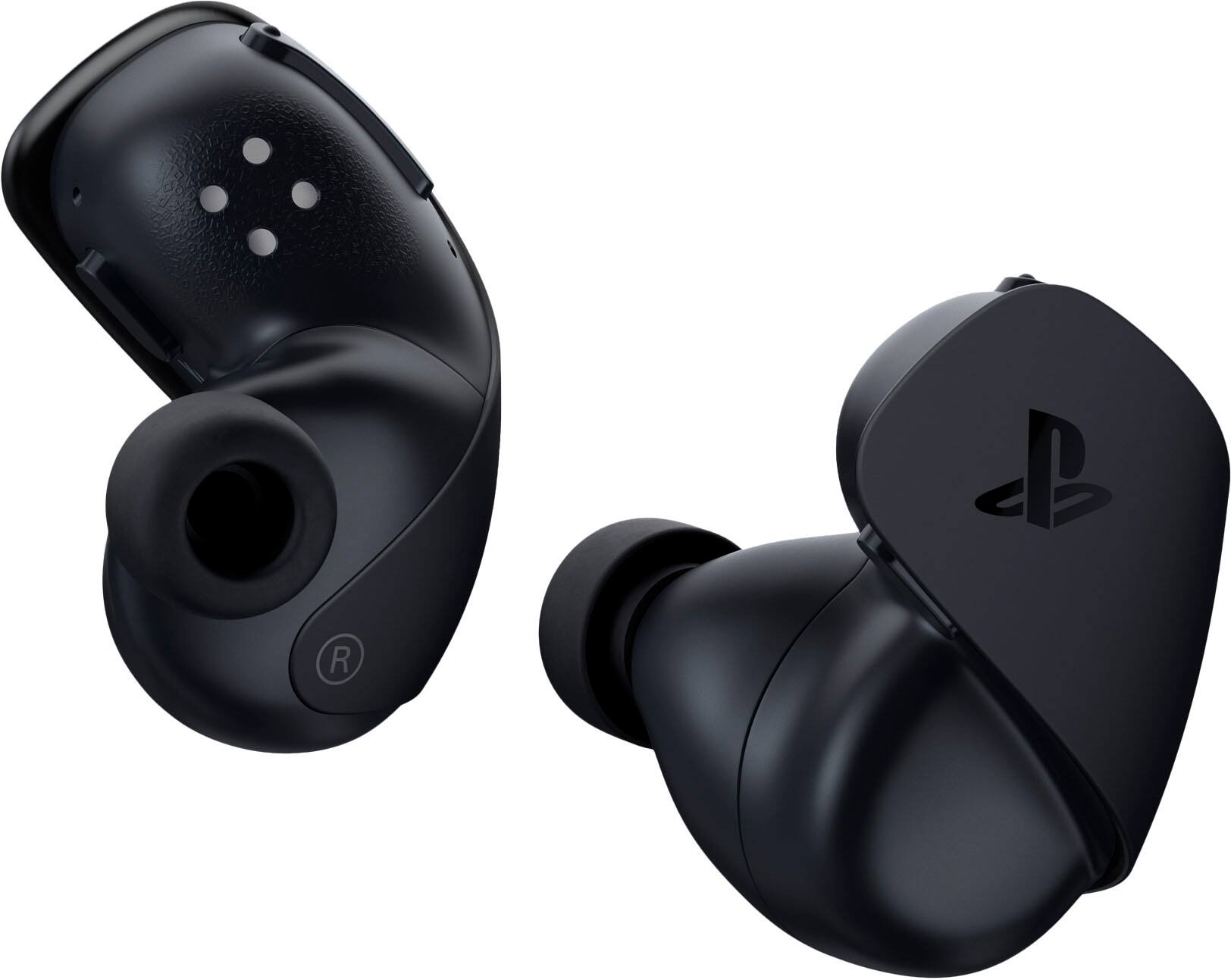 Left. Sony - PULSE Explore wireless earbuds - Midnight Black.