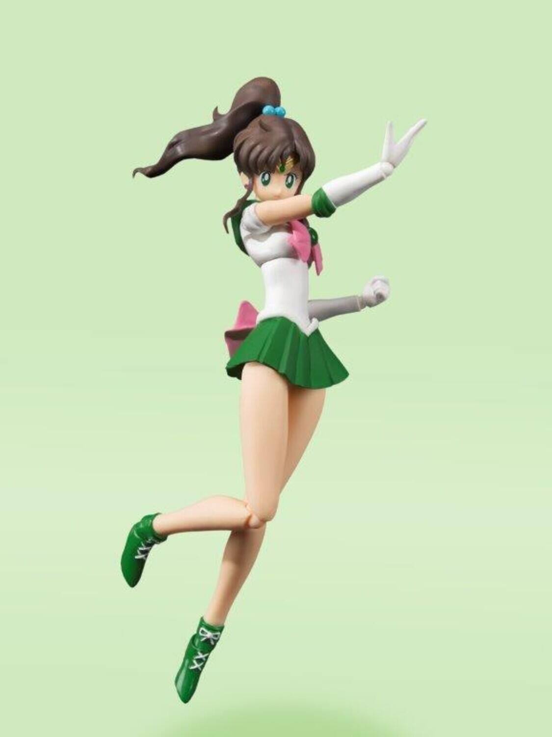 Alt View 3. Bandai - Tamashii Nations - Pretty Guardian Sailor Moon - S.H. Figuarts - Sailor Jupiter (Animation Color - Collectibles - Multicolor.