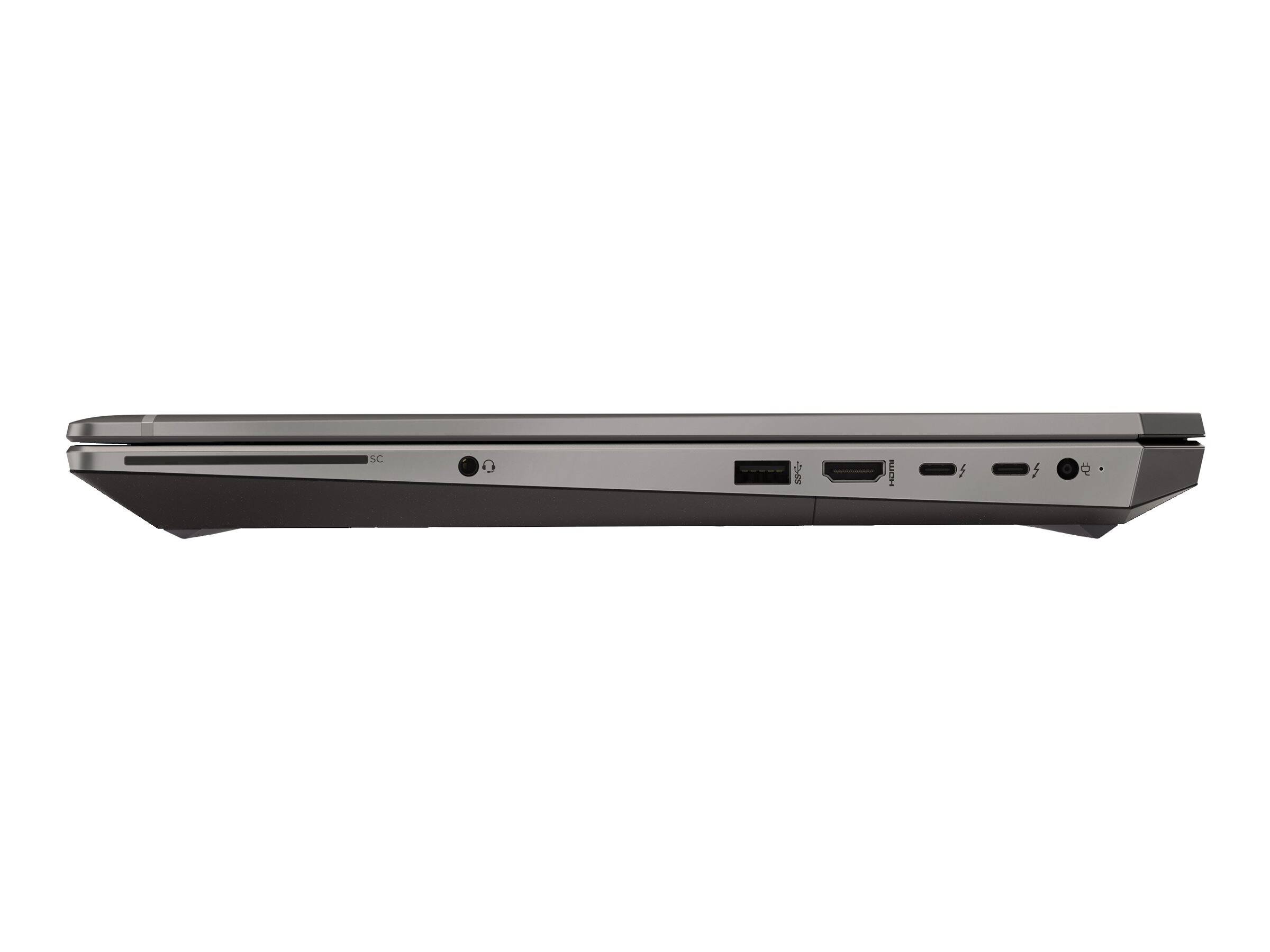 Alt View 5. HP - ZBook 15 G6 15.6" FHD Intel Core i7-9850H 2.6 GHz up to 4.6 GHz 32GB DDR4 256GB SSD Nvidia Quadro T1000 Windows 11 Pro - Gray.