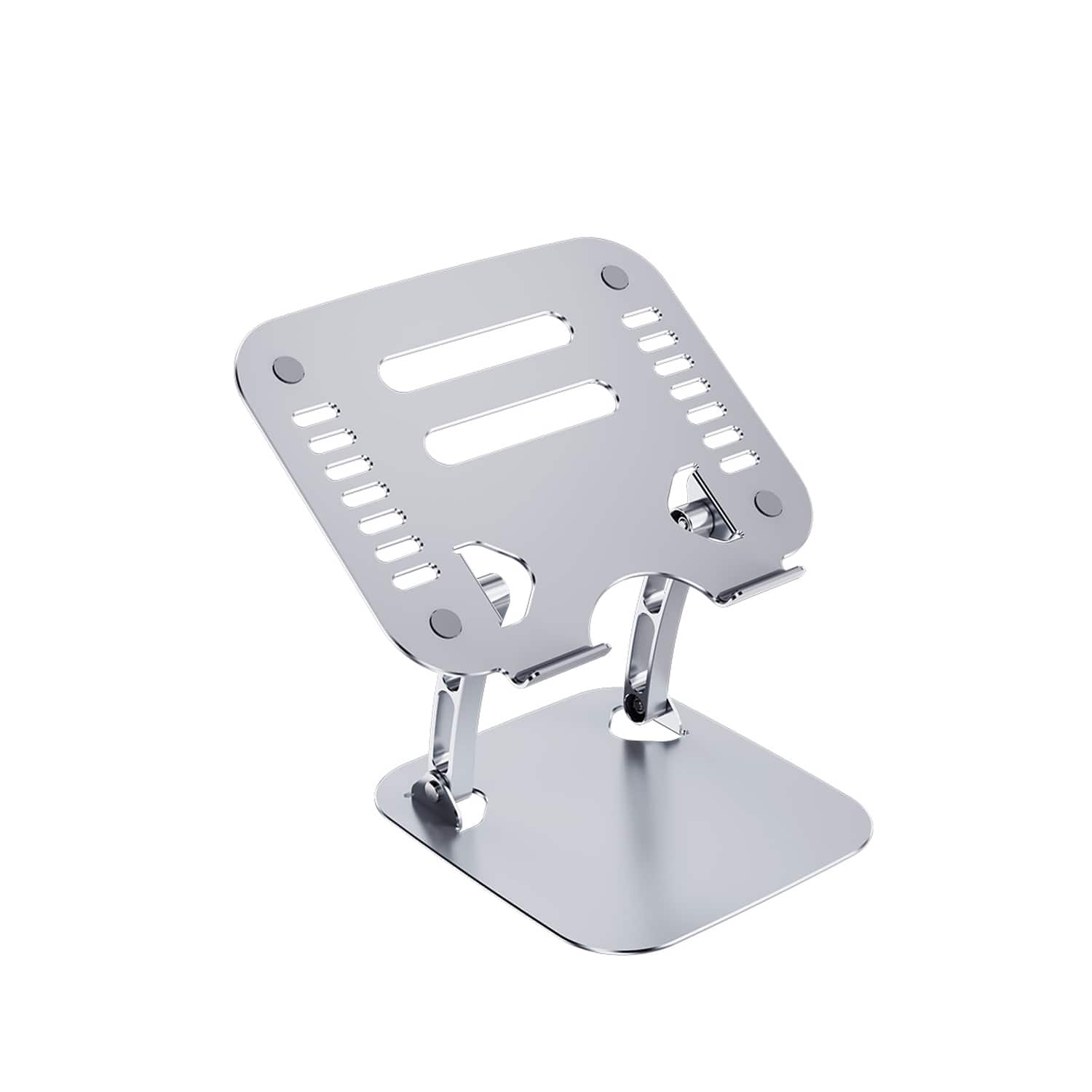 OTM Essentials - Aluminum Adjustable Laptop Riser Stand - Silver