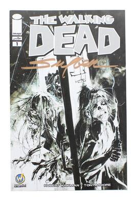 Toynk - Image Comics The Walking Dead #1 | WW Columbus B&W Cover | AUTOGRAPHED - Stuart Sayger - White
