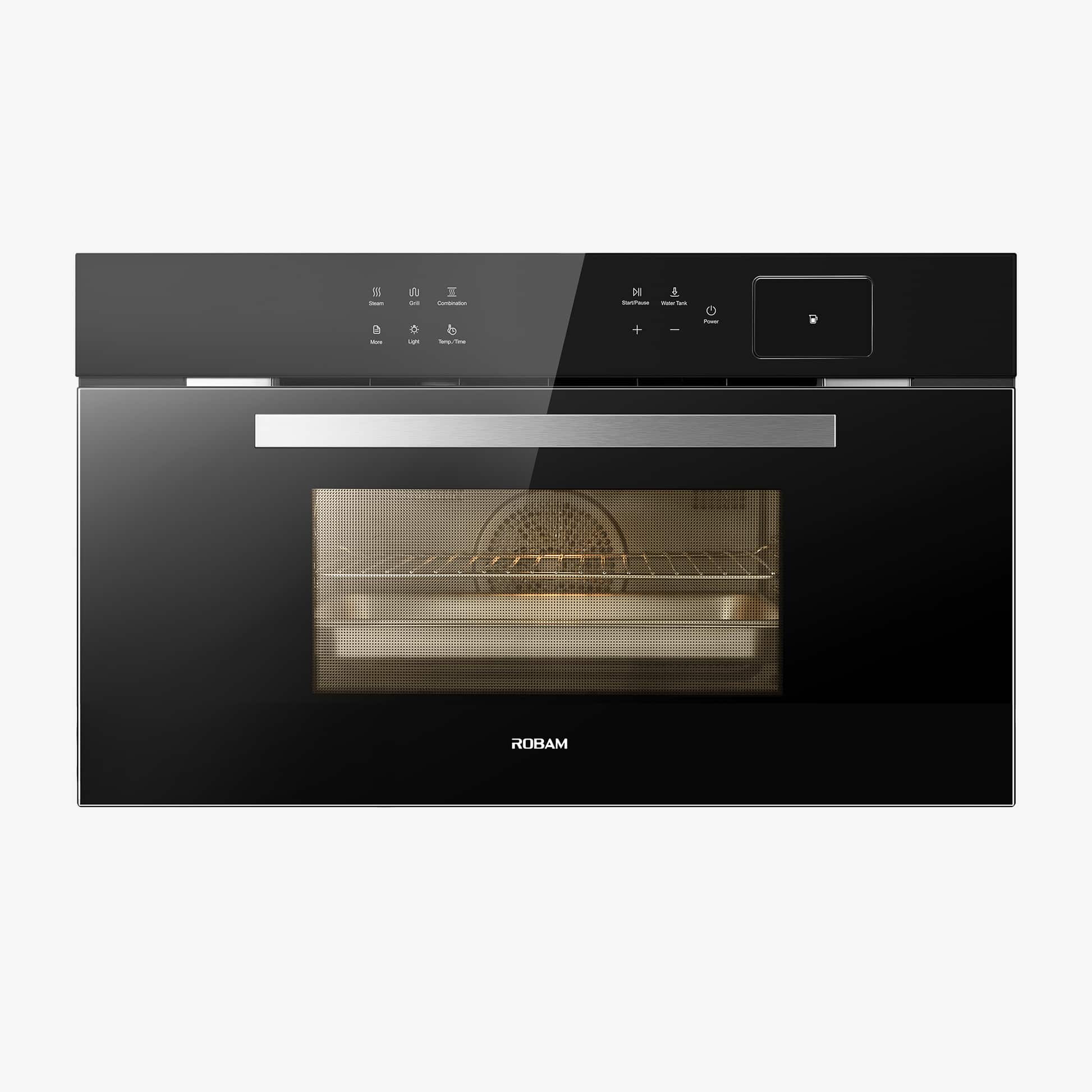 Robam - 30" Smart Built-In Single Electric Wall Oven with Air Fryer and Steam, 13-in-1 Convection - Black