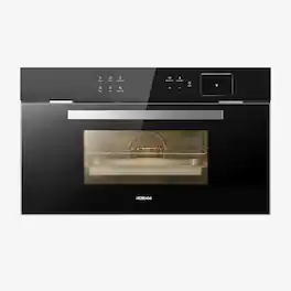 Robam - 30" Smart Built-In Single Electric Wall Oven with Air Fryer and Steam, 13-in-1 Convection - Black