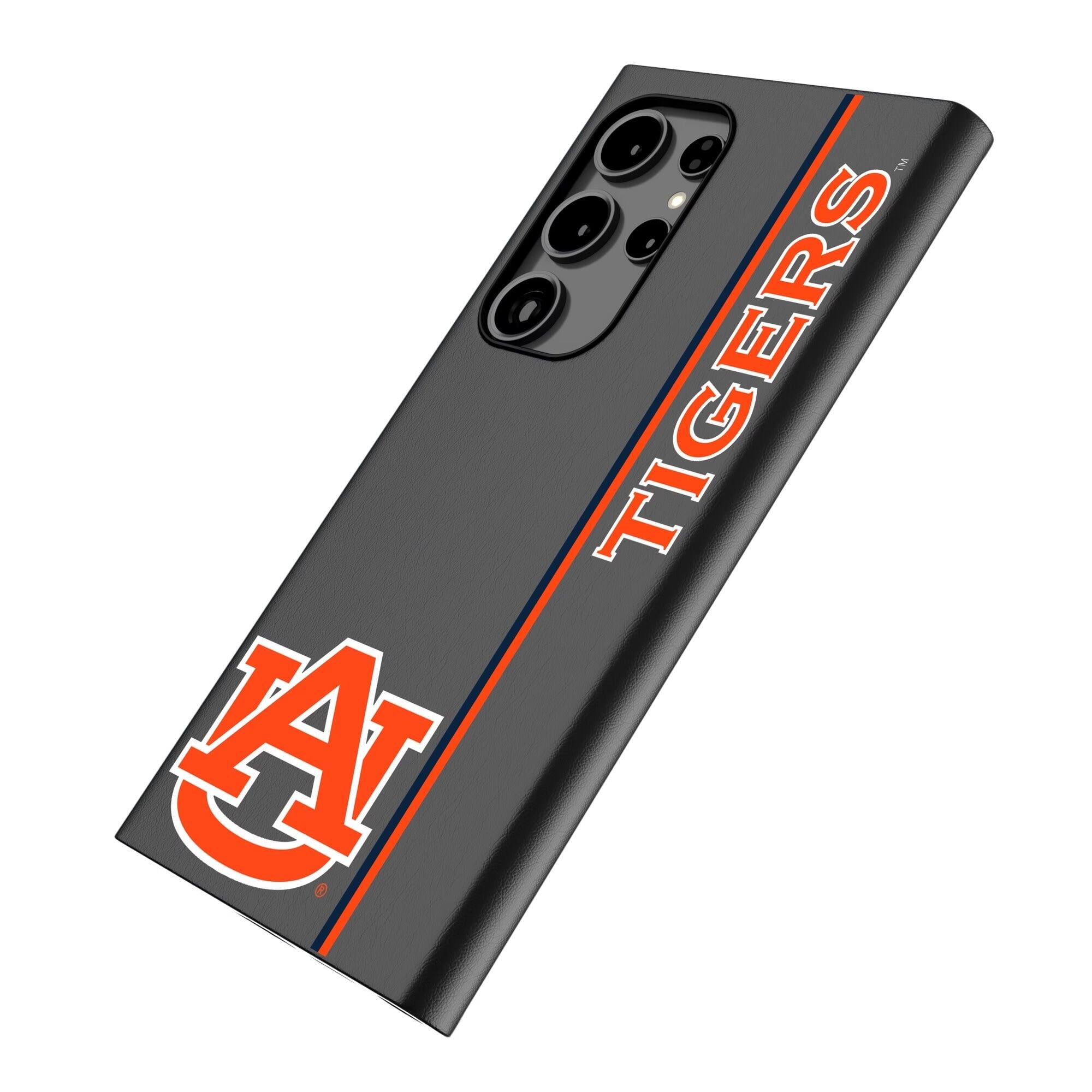 Alt View 1. Keyscaper - Auburn Tigers Galaxy Magnetic Bump Case - S25 Ultra - Black.