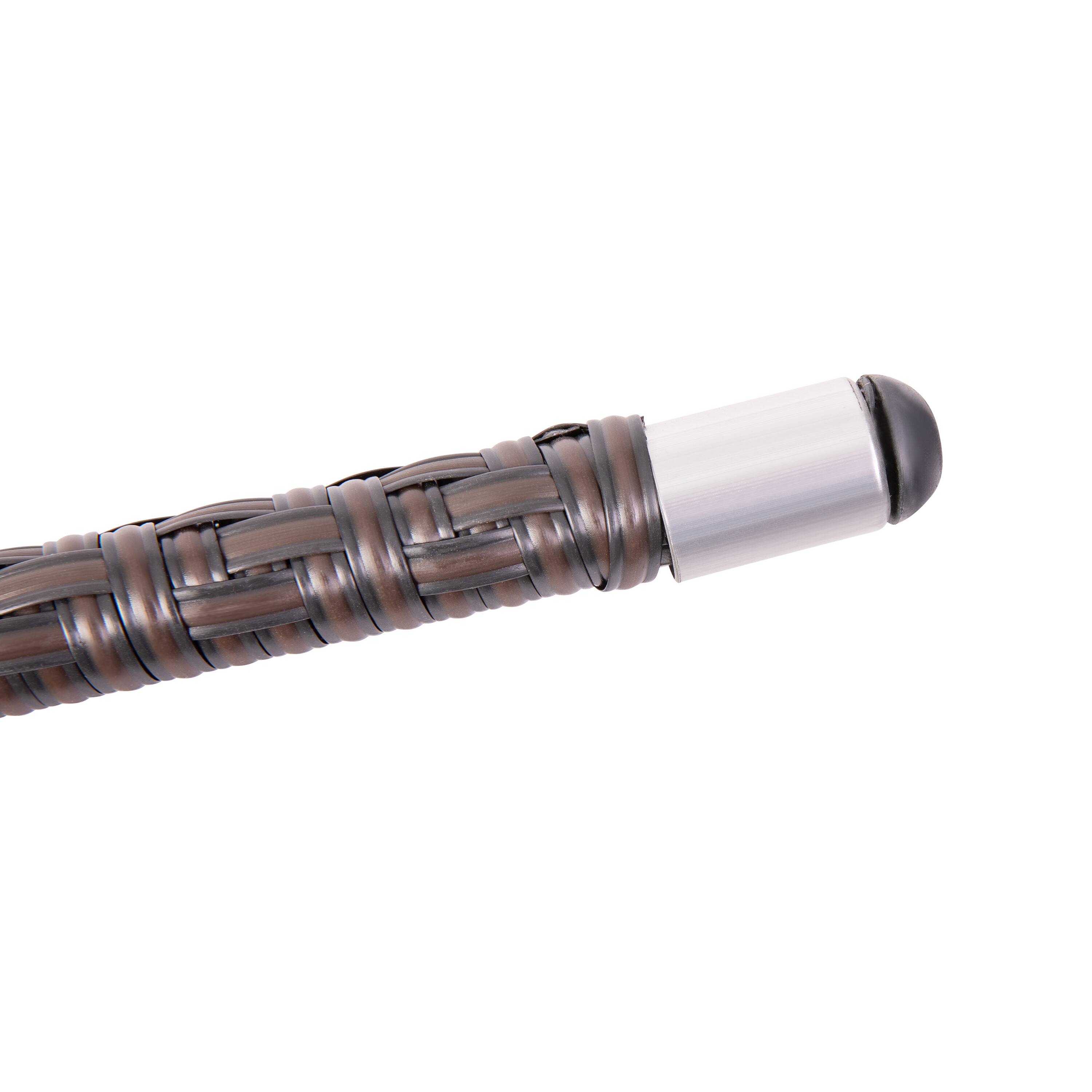 Alt View 10. Emma + Oliver - Shasta Modern All-Weather Patio Dining Chair with Fade and Weather Resistant PE Rattan and Reinforced Steel Frame - Espresso.