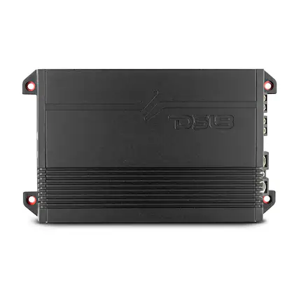 Front. DS18 Audio - GEN-X 4-Channel Class D Car Amplifier, 4 x 90W RMS at 4 Ohm - Black.