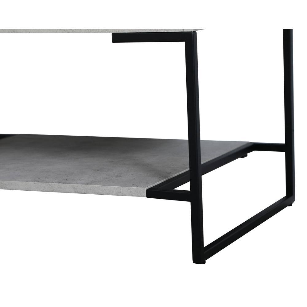 Left. Elegant Kitchen and Bath - 30 inch Single Bathroom Vanity in Concrete Grey - Concrete Grey.