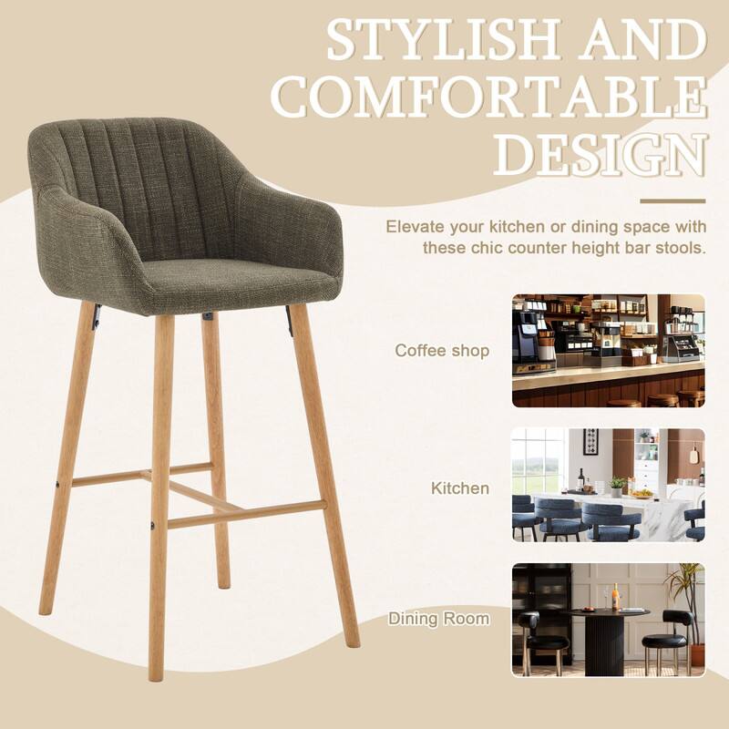 STYLISH AND COMFORTABLE DESIGN  
Elevate your kitchen or dining space with these chic counter height bar stools.  

Coffee shop  
Kitchen  
Dining Room