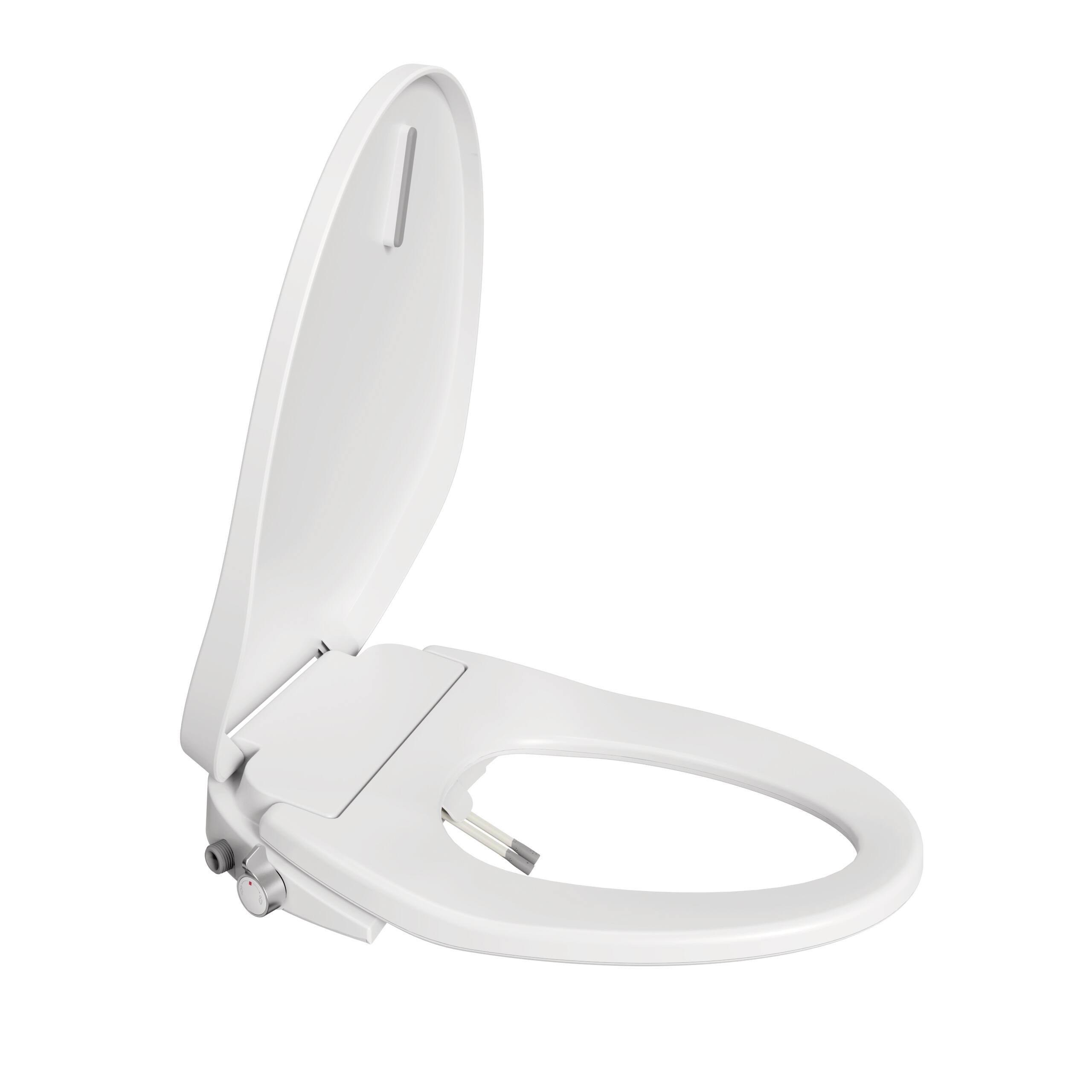 Front. TinyHomie - Trone Doccia Electric Bidet Toilet Seat Adjustable Heated Seat Toilet Seat Portable Bidet - White.