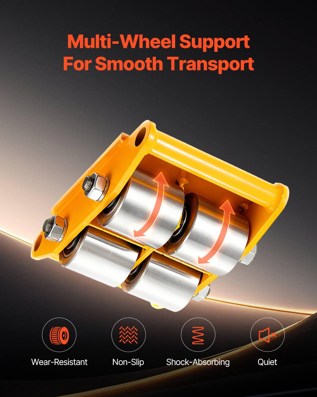Multi-Wheel Support For Smooth Transport

- Wear-Resistant
- Non-Slip
- Shock-Absorbing
- Quiet